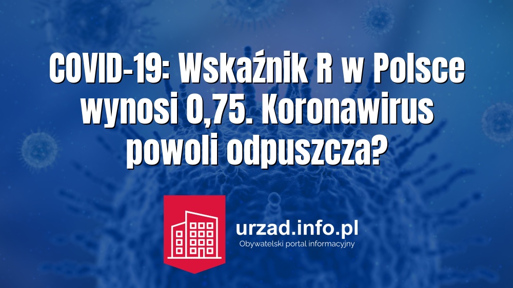 COVID-19: Wskaźnik R w Polsce wynosi 0,75. Koronawirus powoli odpuszcza?