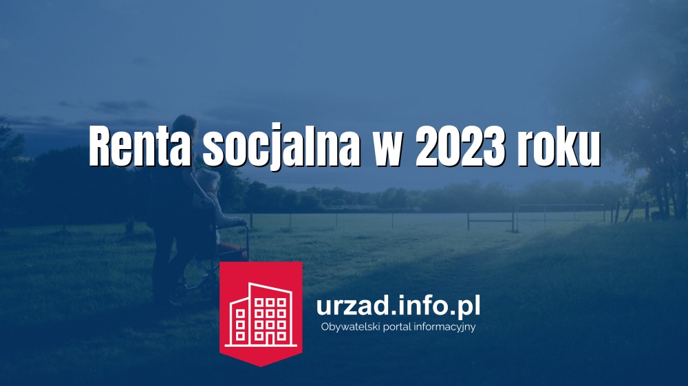 Renta socjalna w 2023 roku