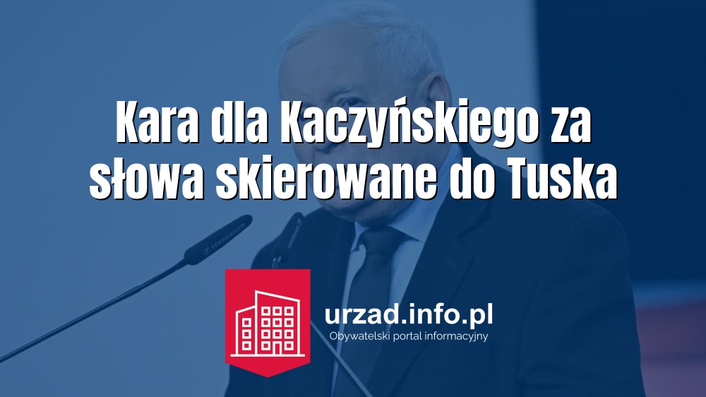 Kara dla Kaczyńskiego za słowa skierowane do Tuska
