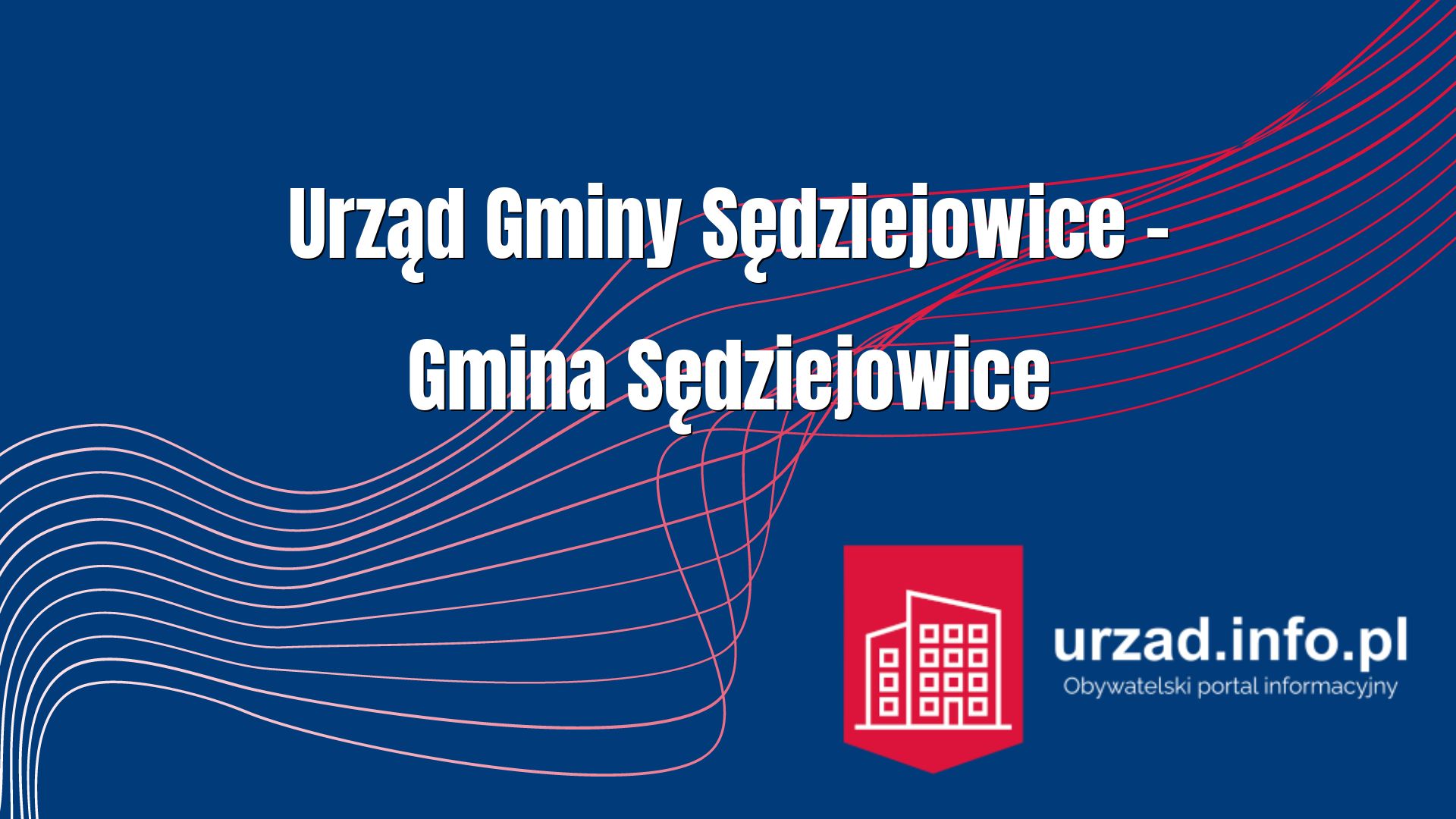 Urząd Gminy Sędziejowice – Gmina Sędziejowice