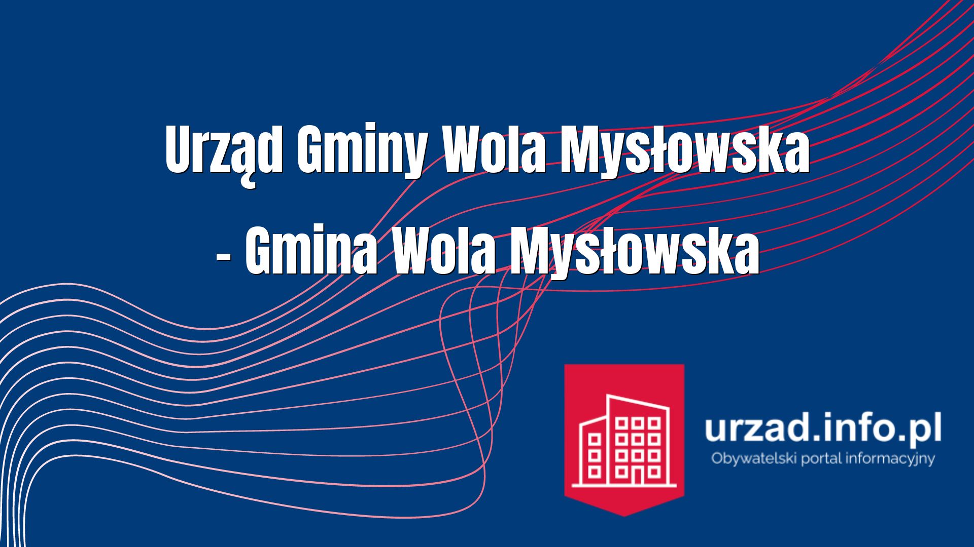Urząd Gminy Wola Mysłowska – Gmina Wola Mysłowska